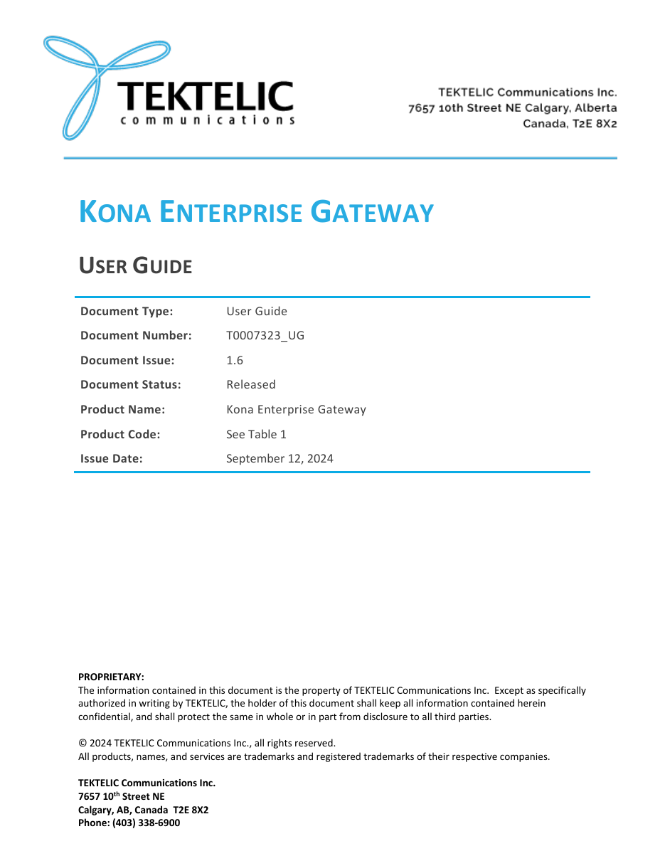 Passerelle KONA Enterprise