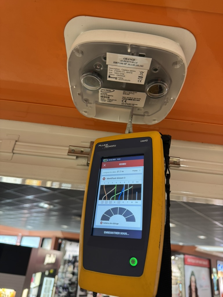 Diagnostic d’un capteur de comptage de flux en environnement retail
