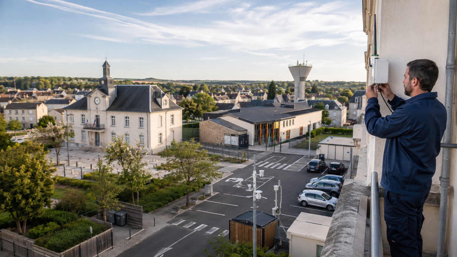 Installation d’une passerelle LoRaWAN sur un bâtiment public